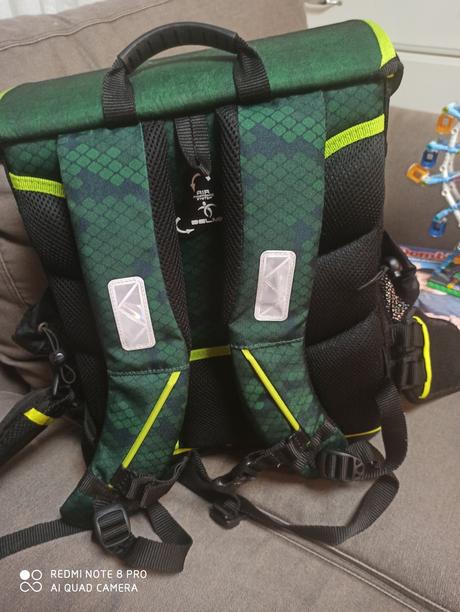 Školská taška - chameleón-vianoce, 