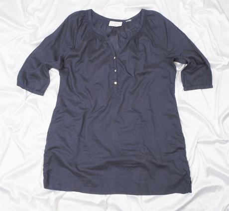 Kvalitná tmavomodrá tunika h&m l.o.g.g., h&m,xl