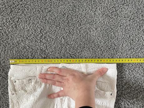 Biele jegginsy super elasticke s/m, 28