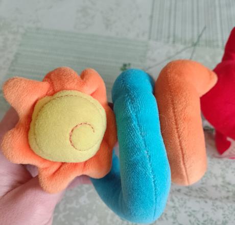 Krátka špirála macko na kočík, autosedačku, asda,