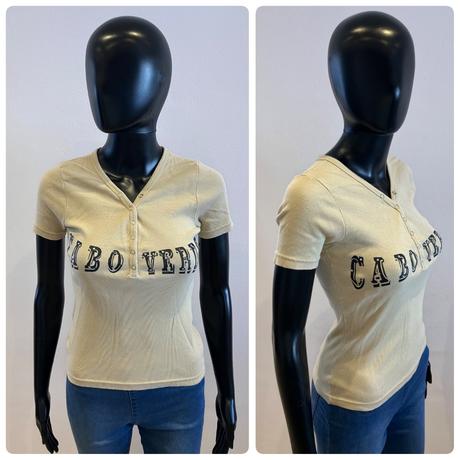 Dámske vrúbkované tričko s nápisom (m), m