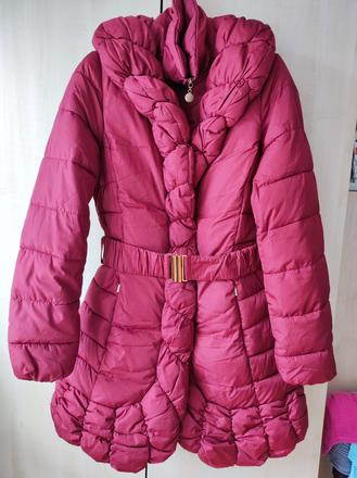 Bordová zimná bunda/kabát, m