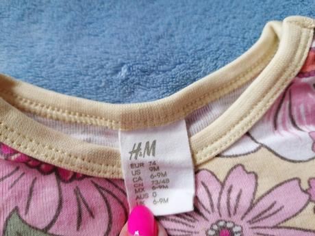 Veselé letné bodycka, h&m,74