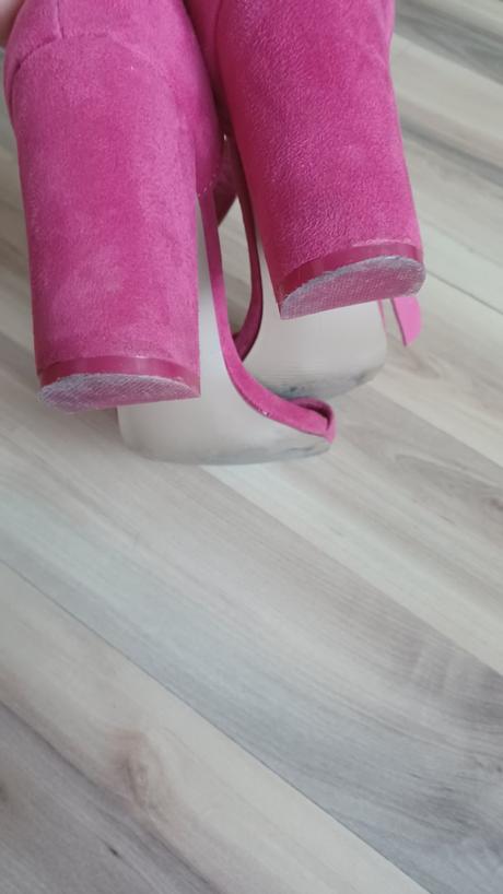 Ružové sandále na opätku, reserved,36