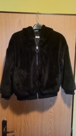 Huňatý kožúšok kabátik 140 ako nový, f&f,134
