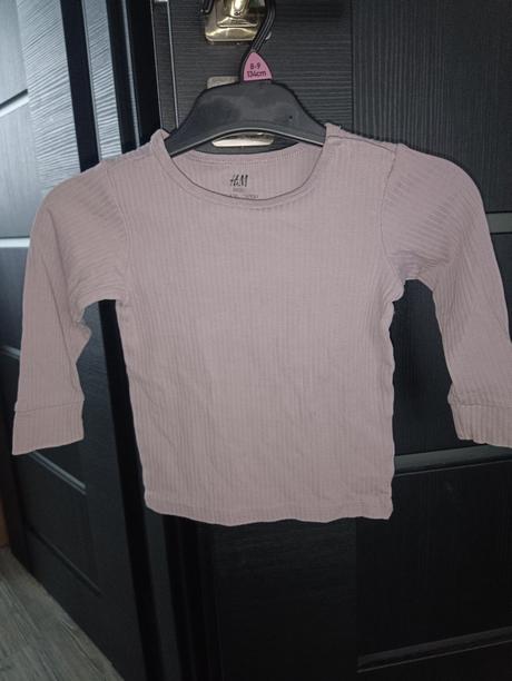 Tričko rebrované vrubkované, h&m,86