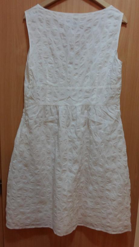 Biele letne saty - podsite - vel. 44, 44