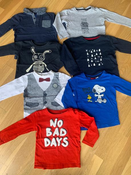 Tričká dlhy rukáv 86/92, 86–98