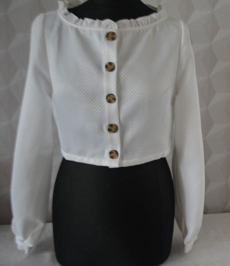 Biele krátke sačko, bolerko veľ.38, 38