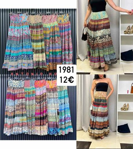 Maxi indická sukňa,