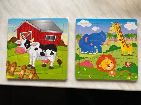 Puzzle kartonove a drevene,