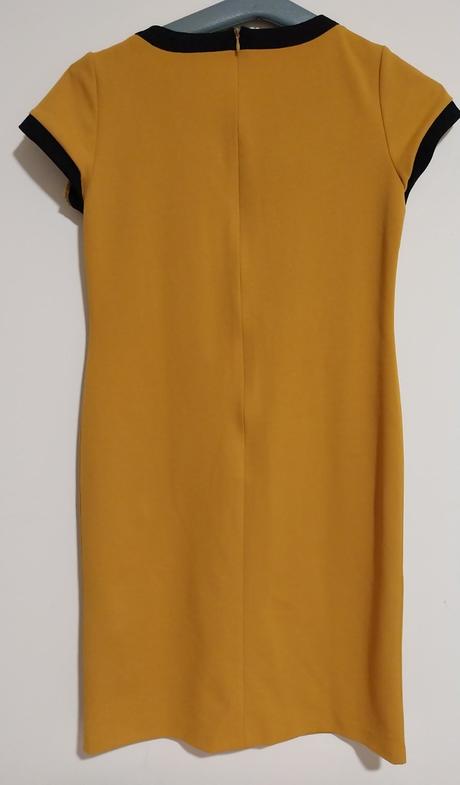 Horčicové šaty zn. bonprix, bonprix,xs