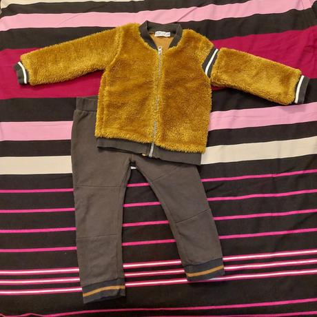 Súprava dirkje v.86- chlpatá bundička, tepláky, dirkje,86