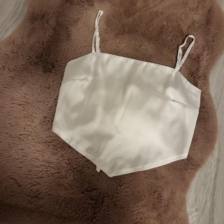 Xs/s satenovy crop top, stradivarius,xs
