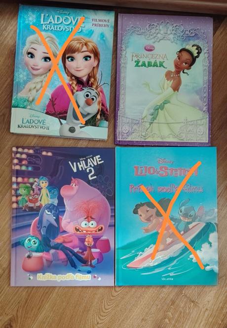 Detské knihy disney, vianočné a iné, 