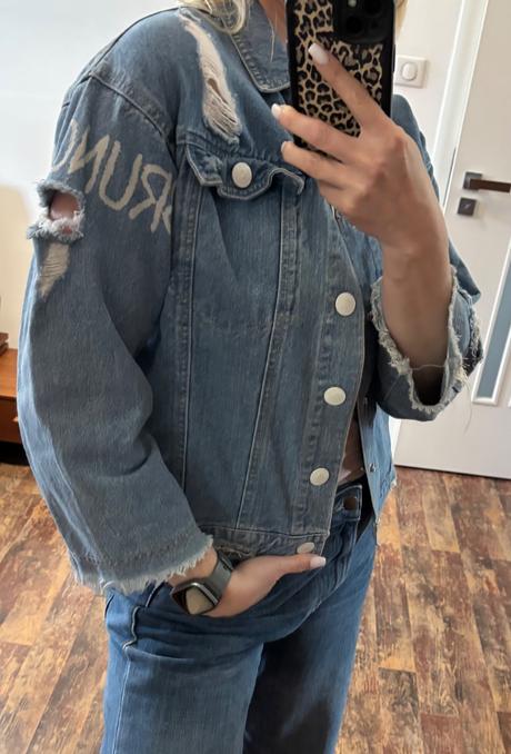 Riflová bunda xs/s, xs