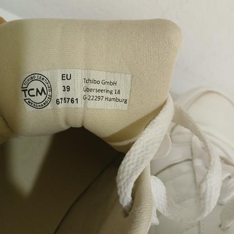 Bielo-béžové tenisky tchibo, tcm,39