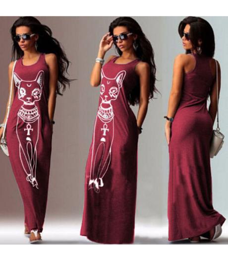 Maxi saty cat, l / m
