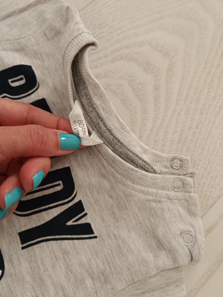 Šedé tričko, pepco,80