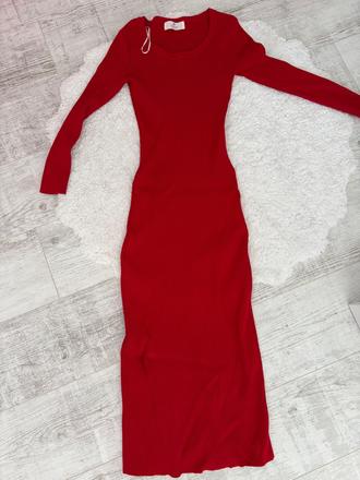 Vrubkovane červene h&m šaty 146, h&m,146