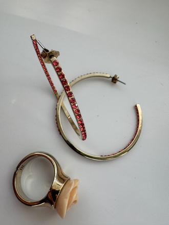 Dyrberg/kern - náušnice a prsteň, 