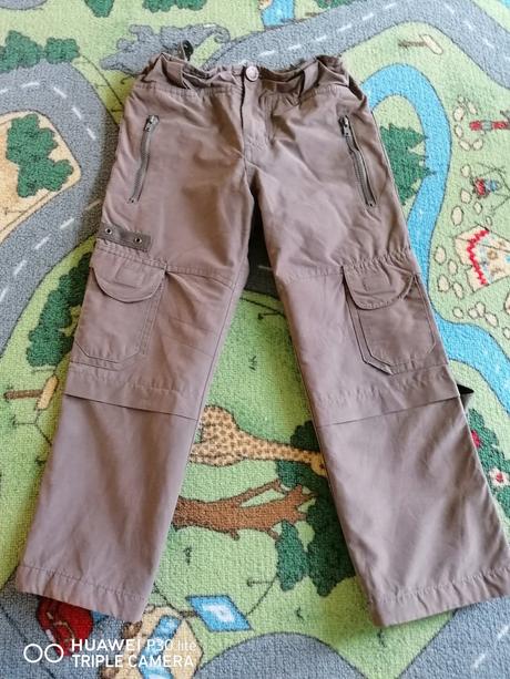 Kapsáčové zateplené nohavice s nastaviteľným pásom, 116