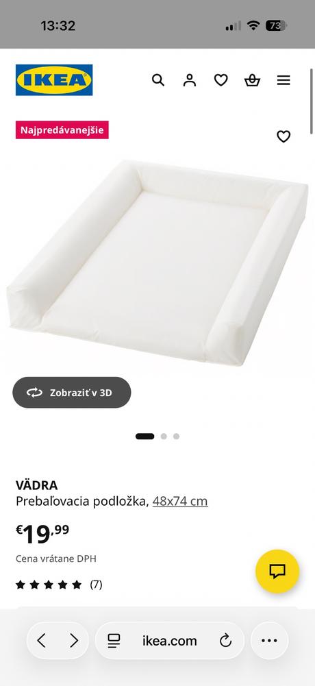 Prebaľovacia podložka, 