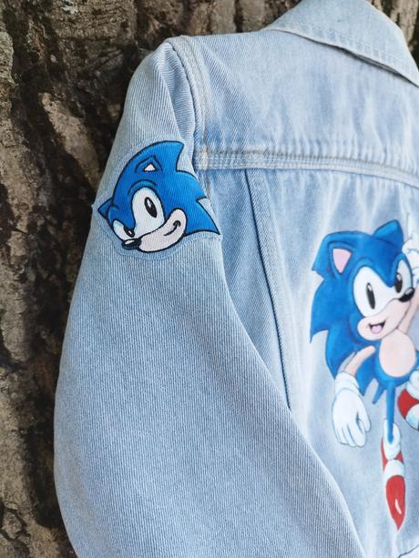 Maľovaná jeansová bundička, 56 - 188