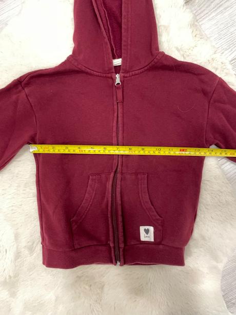 Bordová mikina, h&m,122