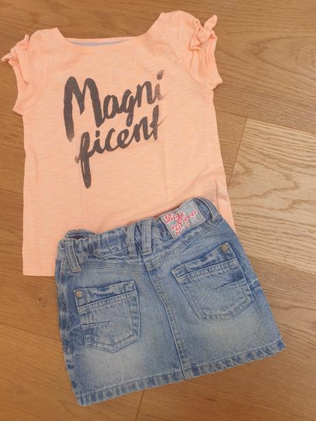 Riflová sukňa s výšivkou, 98