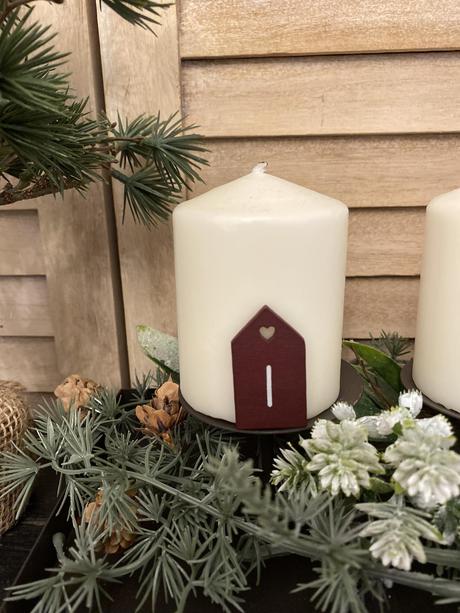 Adventné štítky v tvare domčekov ib laursen, 