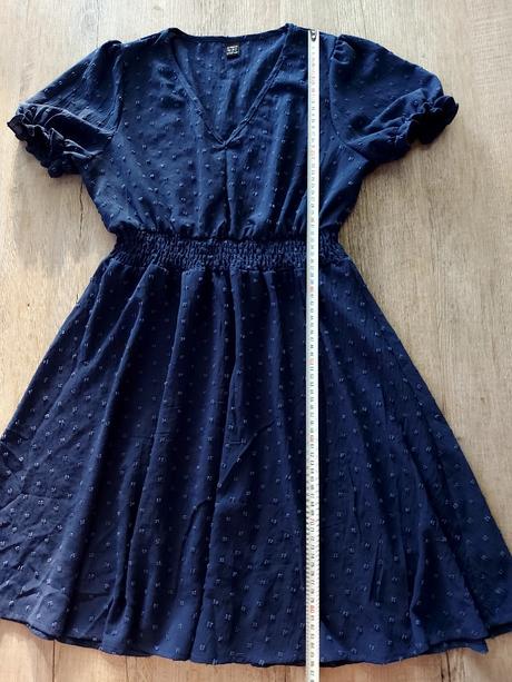 Modré letné šaty, 36