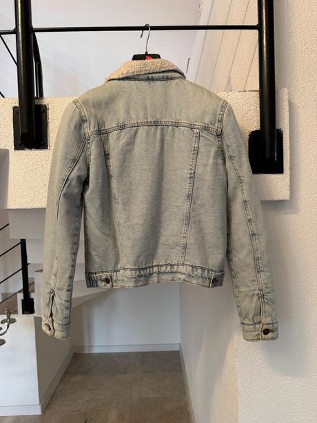 Zateplená rifľovka cropp, s