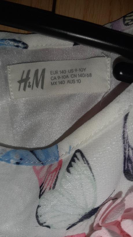 Letne sviatočné šaty, h&m,140
