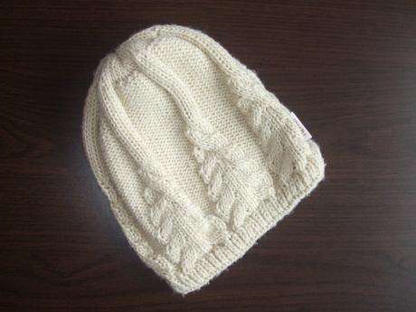 Pletenná  dvojitá čapička zn. raster, 92