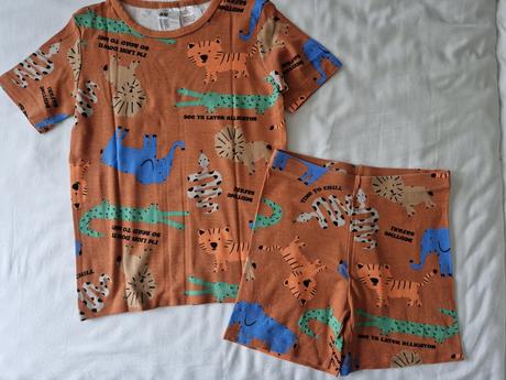 25ša_letne pyzama 134/140, h&m,134