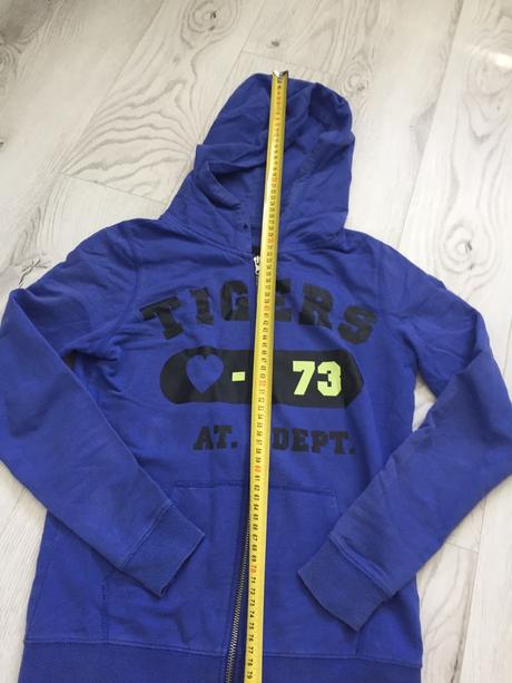 Tmavomodrá mikina tiger, xs