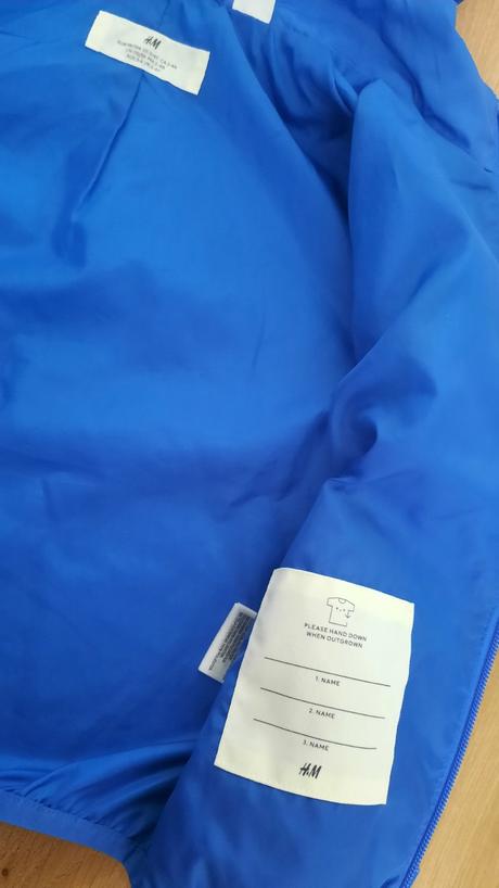 Šuštiakova vetrovka sonic, h&m,104