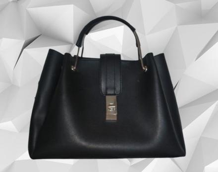 Čierna dámska  kabelka, 