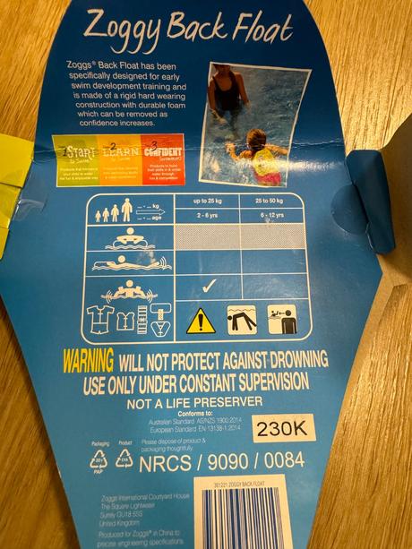 Zoggs plavacik na chrbat, plavecka vesta 2-6 rokov, 