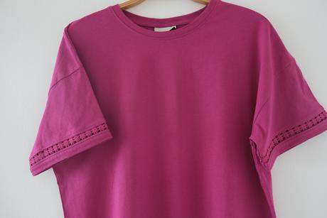 Tričko fuksia oversize, 40