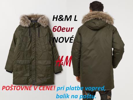 Zimná bunda hm, bombéra hm, h&m,l