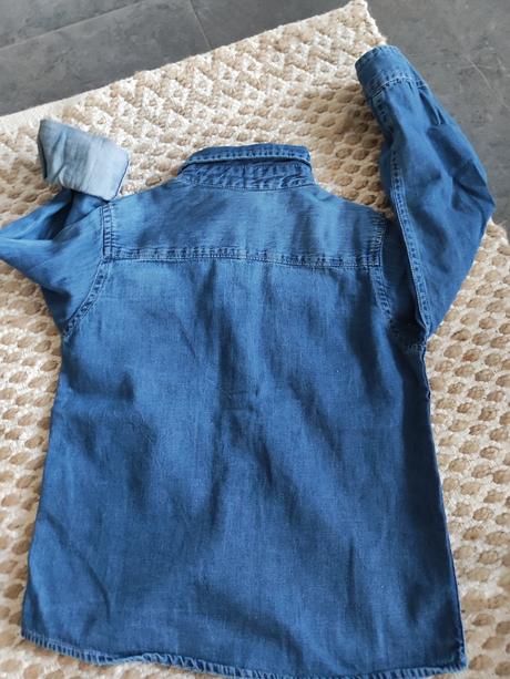 Jemná tenká riflová košeľa, 110