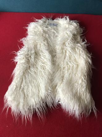 Vesta s umelou kozusinou, vel.s, made in morocco, s