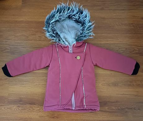 Handmade softshellová teplá bundička, 98