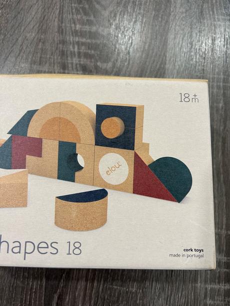 Elou korkove tvary 18 ks, montesori,
