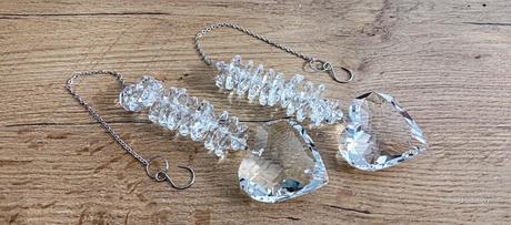 Srdce závesené - sklo, 