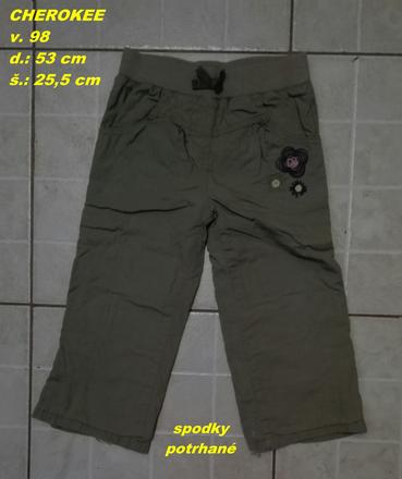 Podšité nohavice, cherokee,98
