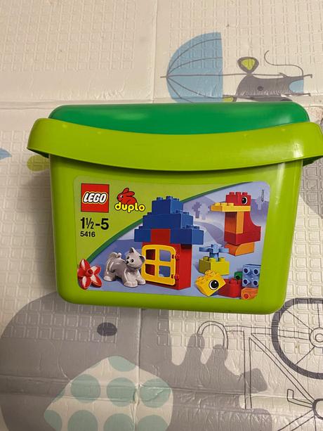 Lego duplo box s kockami a mačička 5416, 