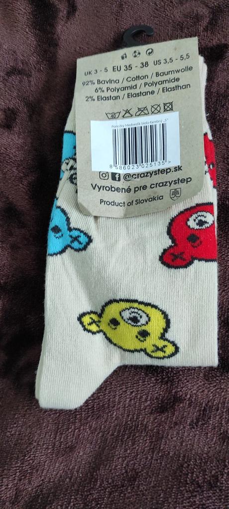 Nové ponožky crazy step 35-38, 35